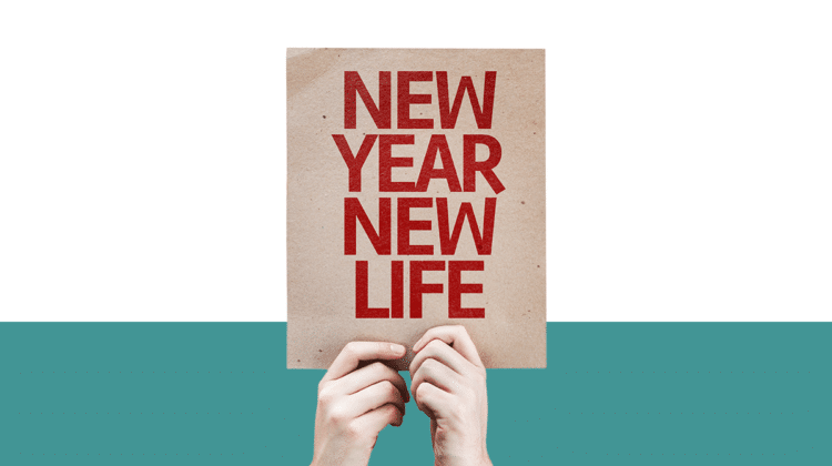 photo of two hands holding a sign that reads "New Year New Life" from the Pro Legal Care LLC blog post titled "Is January divorce month?"